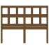 Cabecero de cama madera maciza de pino marrón miel 205x4x100