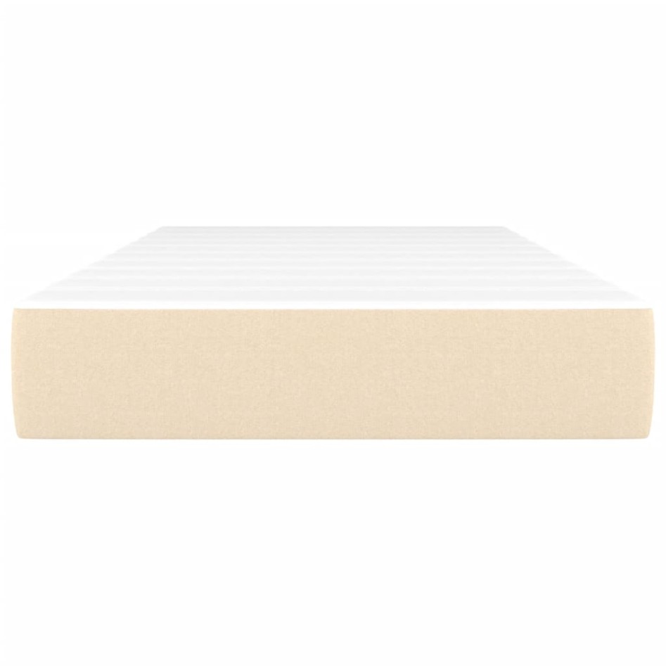 Colchón de muelles ensacados tela color crema 90x200x20