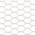 Alambrada de gallinero acero revestimiento PVC rojo 25x1