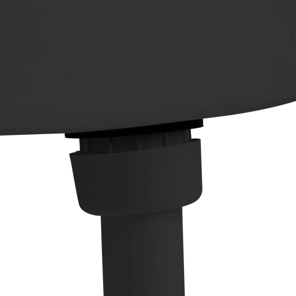 Cisterna de inodoro con entrada de agua inferior negra 3/6