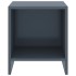 Mesita de noche madera maciza de mango gris claro 35x30x40