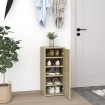 Mueble zapatero madera ingeniería roble Sonoma 32x35x70 cm