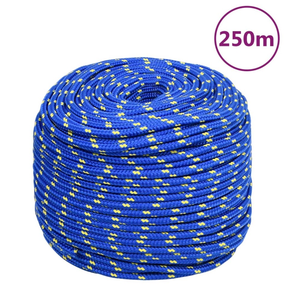Cuerda de barco polipropileno azul 6 mm 250