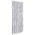 Cortina mosquitera gris y blanco chenilla 56x200