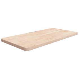 Encimera de baño madera maciza sin tratar 80x40x2,5