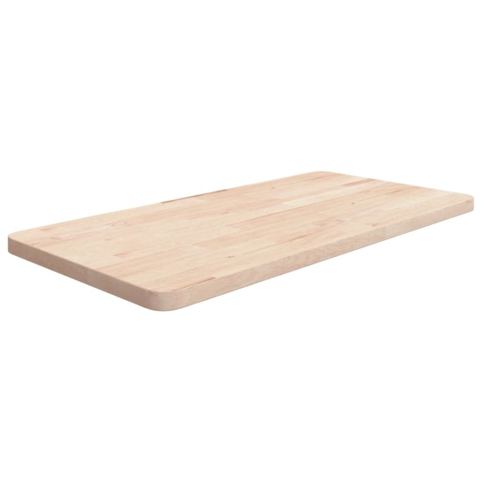 Encimera de baño madera maciza sin tratar 80x40x2,5