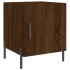 Mesita de noche madera de ingeniería marrón roble 40x40x50