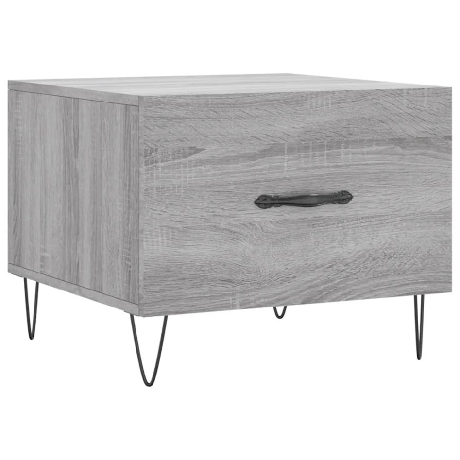 Mesa de centro madera contrachapada gris Sonoma 50x50x40
