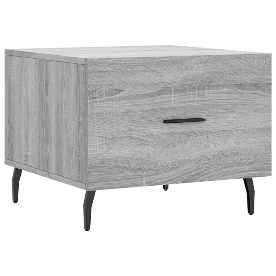 Mesa de centro madera contrachapada gris Sonoma 50x50x40
