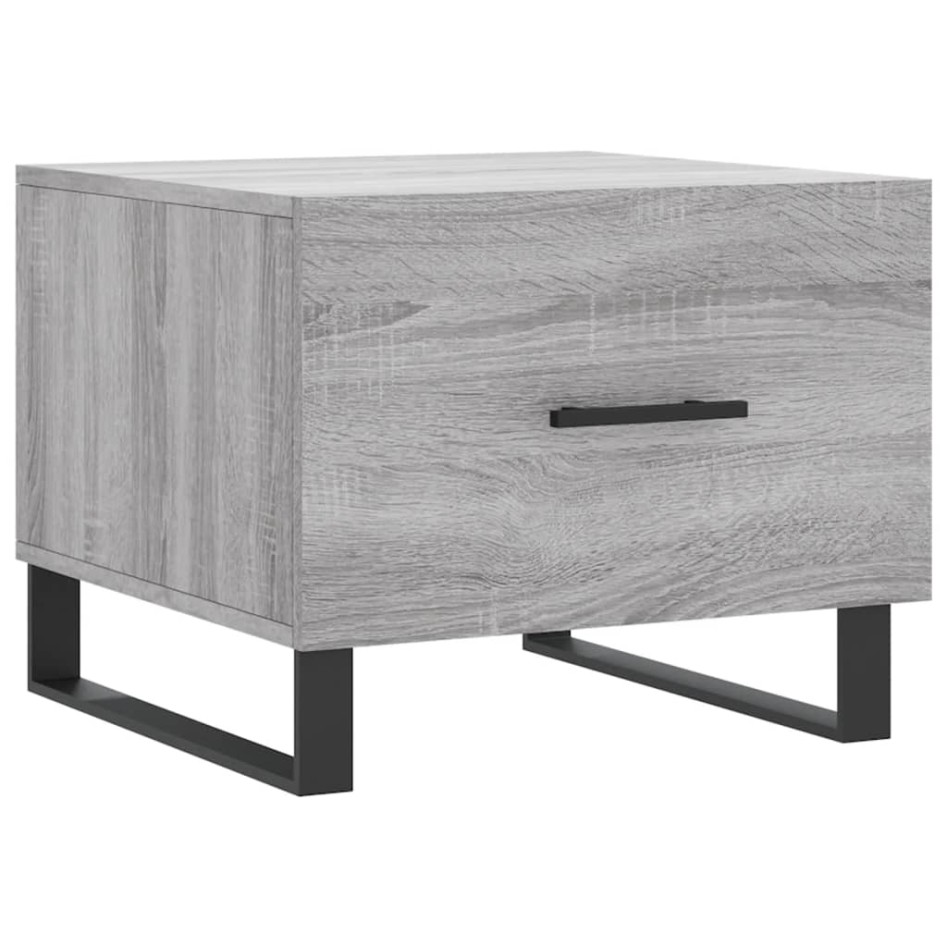 Mesa de centro madera contrachapada gris Sonoma 50x50x40