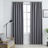 Cortinas opacas con ganchos 2 piezas gris 140x225