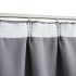Cortinas opacas con ganchos 2 piezas gris 140x225