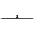 Cabezal ducha efecto lluvia acero inox cuadrado negro 40x30