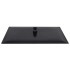 Cabezal ducha efecto lluvia acero inox cuadrado negro 40x30