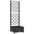 Jardinera con enrejado PP negro 40x40x121,5
