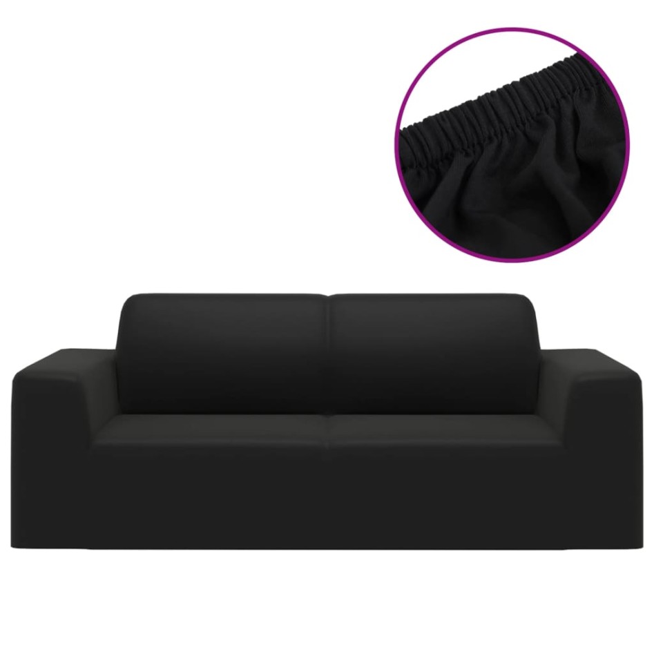 Funda elástica para sillón de 2 plazas poliéster jersey