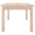 Mesa de centro de madera maciza de pino 80x50x40