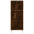 Aparador de madera de ingeniería roble ahumado 34,5x32,5x90