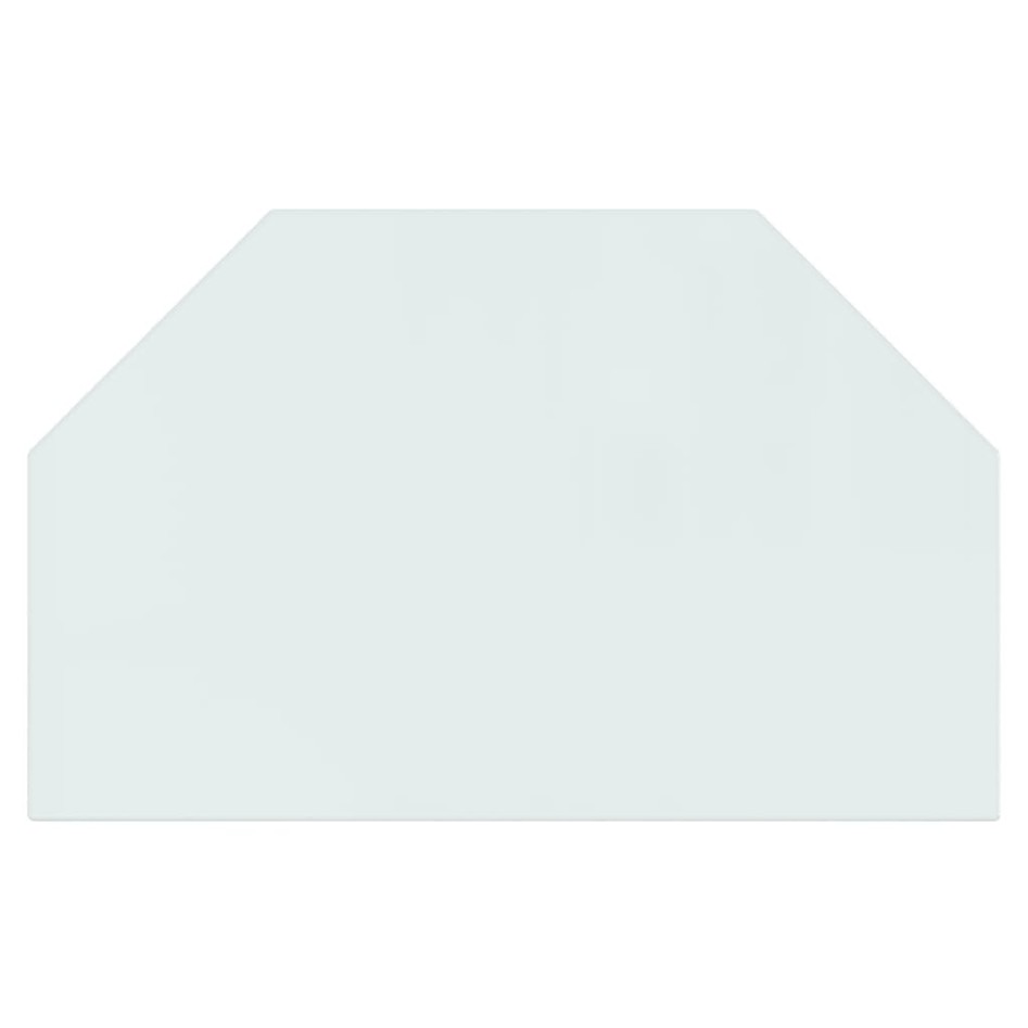 Placa de vidrio para chimenea hexagonal 80x50