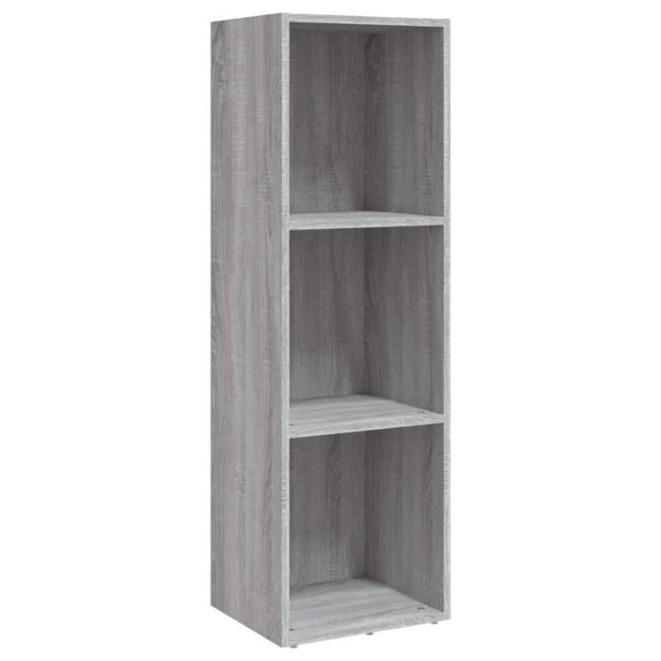 Estantería/mueble de TV contrachapada gris Sonoma 36x30x114