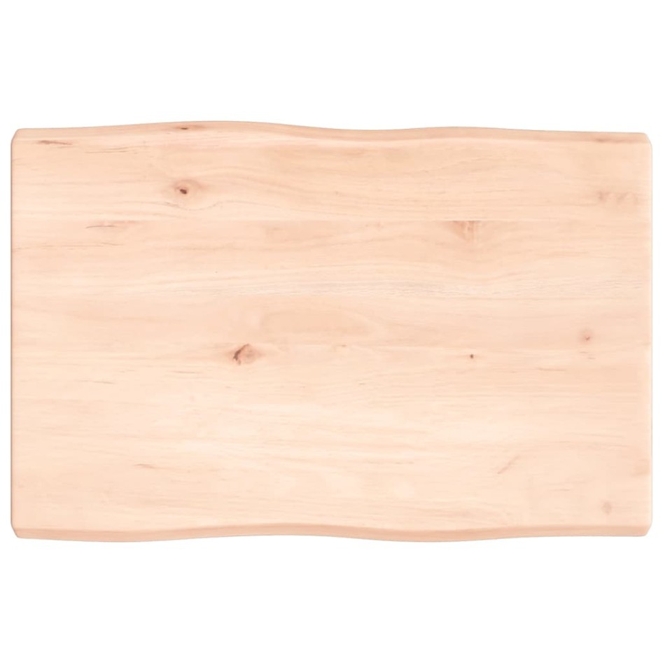 Tablero de mesa madera maciza borde natural 60x40x(2-4)