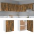 Mueble colgante madera ingeniería roble ahumado 50x31x60
