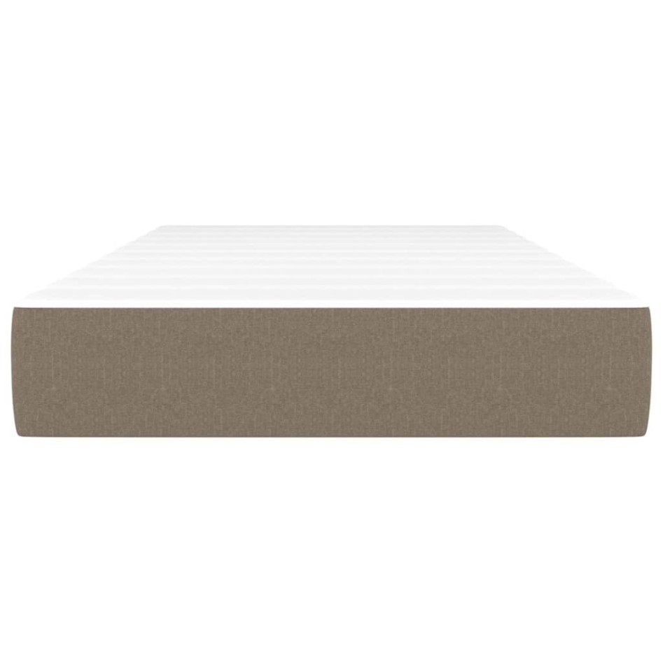 Colchón de muelles ensacados tela gris taupe 100x200x20
