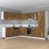 Mueble colgante madera ingeniería roble ahumado 50x31x60