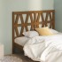 Cabecero de cama madera maciza de pino marrón miel 126x4x100