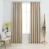 Cortinas opacas con ganchos 2 unidades beige 140x175