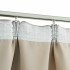 Cortinas opacas con ganchos 2 unidades beige 140x175