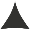 Toldo de vela triangular tela Oxford gris antracita 4x5x5 m