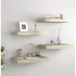 Estantes flotantes de pared 4 uds MDF roble 40x23x3,8