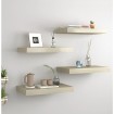 Estantes flotantes de pared 4 uds MDF roble 40x23x3,8 cm
