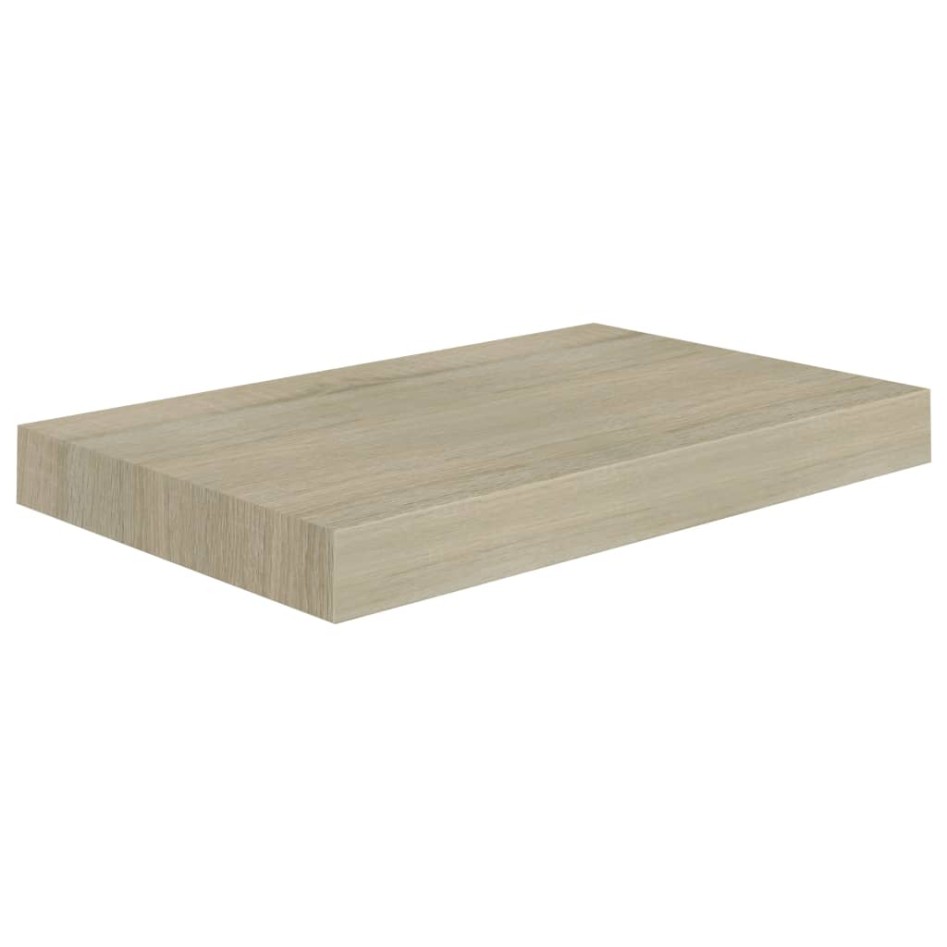 Estantes flotantes de pared 4 uds MDF roble 40x23x3,8