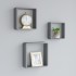 Estantes cubo de pared 3 unidades MDF