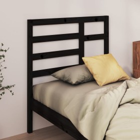 Cabecero de cama madera maciza de pino negro 106x4x104
