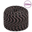 Cuerda de barco polipropileno negra 6 mm 250 m