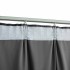 Cortinas opacas y ganchos 2 pzas terciopelo antracita