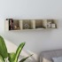 Estante de pared para CD contrachapada color roble 100x18x18