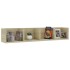 Estante de pared para CD contrachapada color roble 100x18x18
