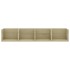Estante de pared para CD contrachapada color roble 100x18x18