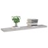 Estante flotante pared 2 uds MDF gris hormigón 120x23,5x3,8