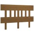 Cabecero de cama madera maciza de pino marrón miel