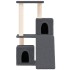 Rascador para gatos con postes de sisal gris oscuro 82