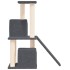 Rascador para gatos con postes de sisal gris oscuro 82