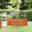 Arriate oxidado de acero corten 100x100x45 cm