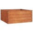 Arriate oxidado de acero corten 100x100x45