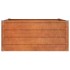 Arriate oxidado de acero corten 100x100x45