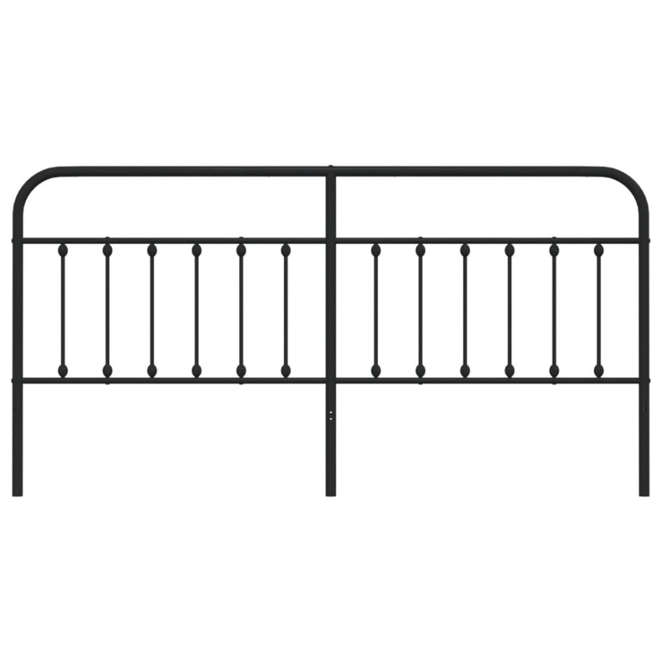 Cabecero de metal negro 200